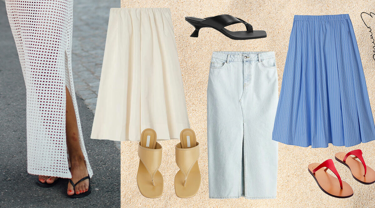 6 sommarlooks med långkjol och flipflops – moderedaktörens val