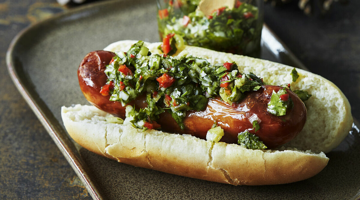 Hotdogs med chimichurri