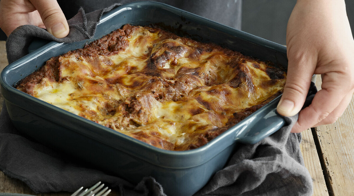 Klassisk lasagne med köttfärssås och mascarpone