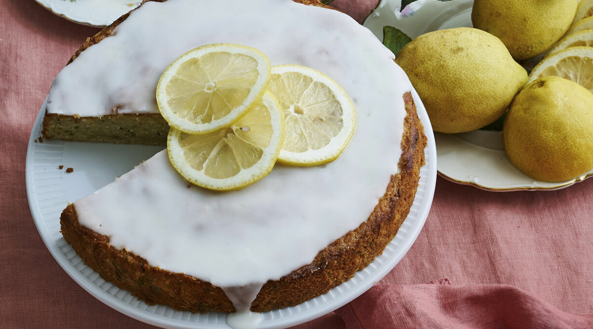 Ricotta- och citronkaka med squash och glasyr