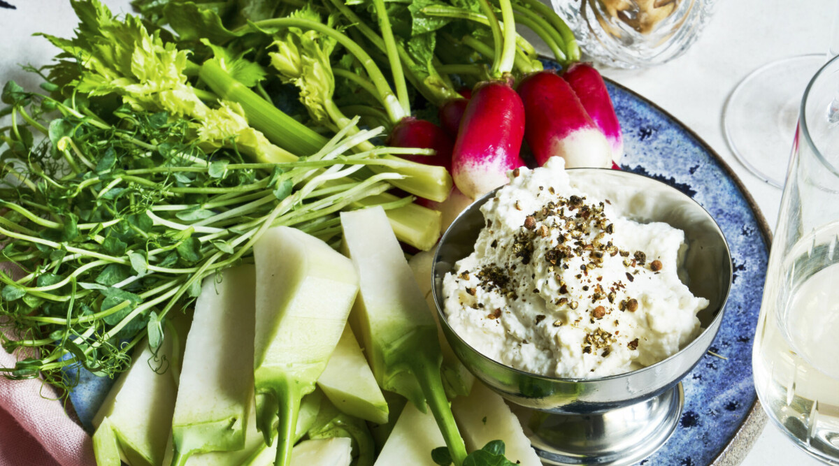 Cruditéer med ricottakräm
