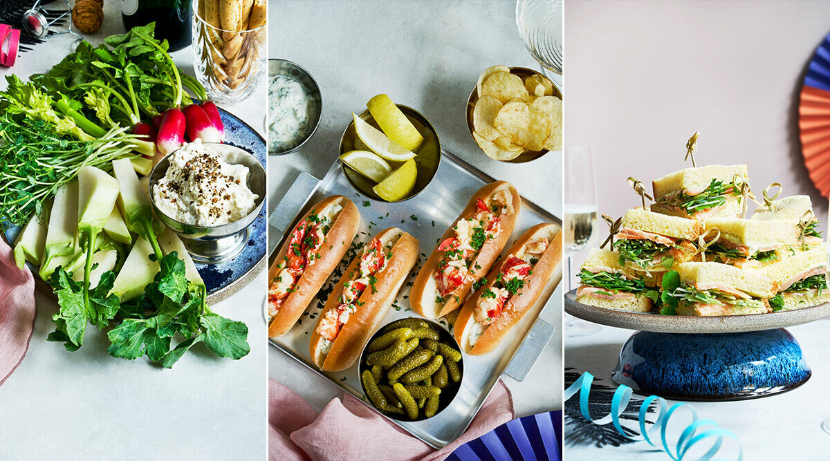 Lobster rolls, laxsandwich och cruditéer – 3 goda smårätter