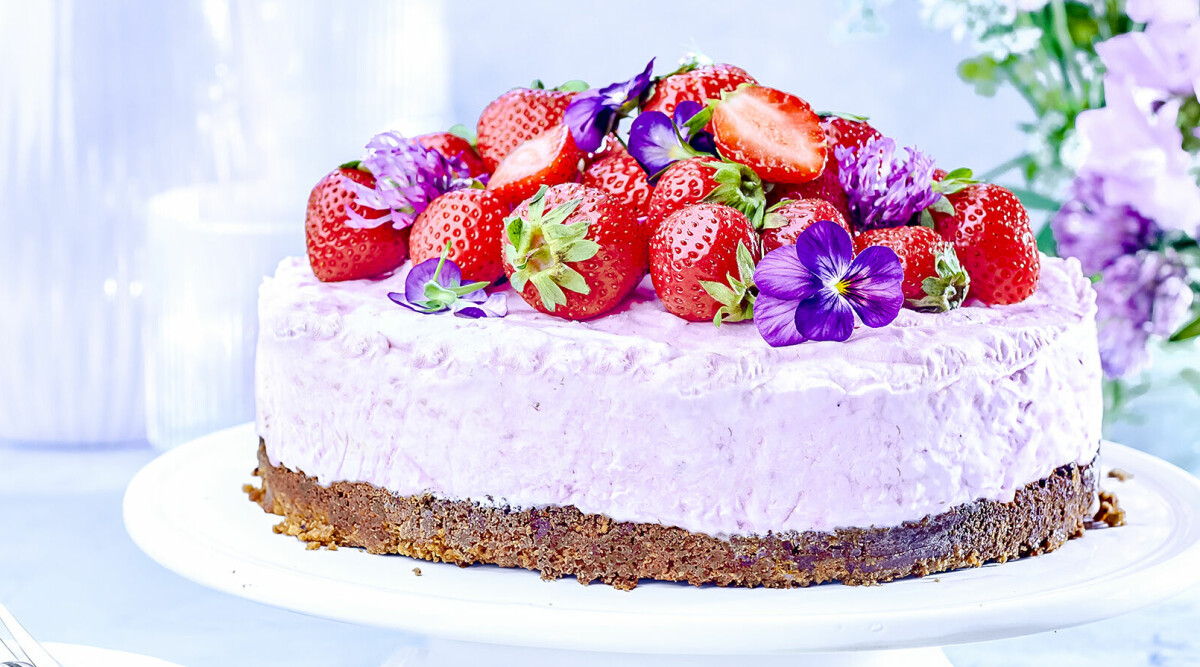 Jordgubbscheesecake – så gör du