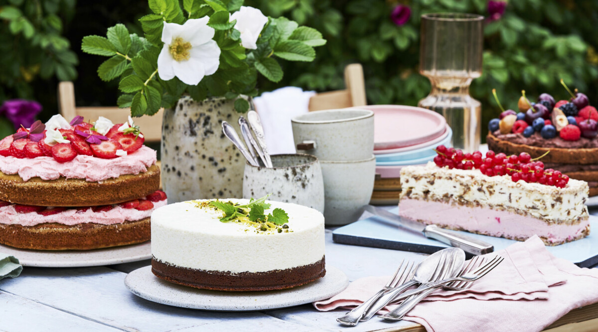Festliga sommartårtor – 4 recept