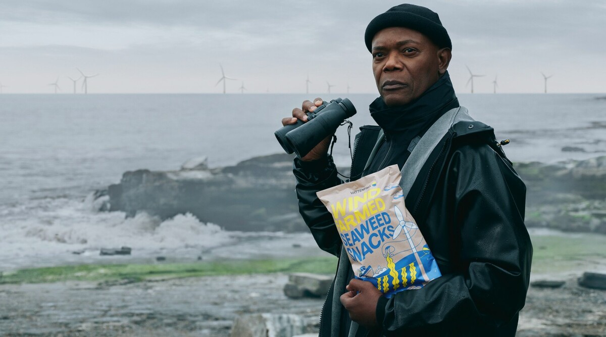 Vattenfall och Samuel L. Jackson presenterar Wind Farmed Seaweed Snacks