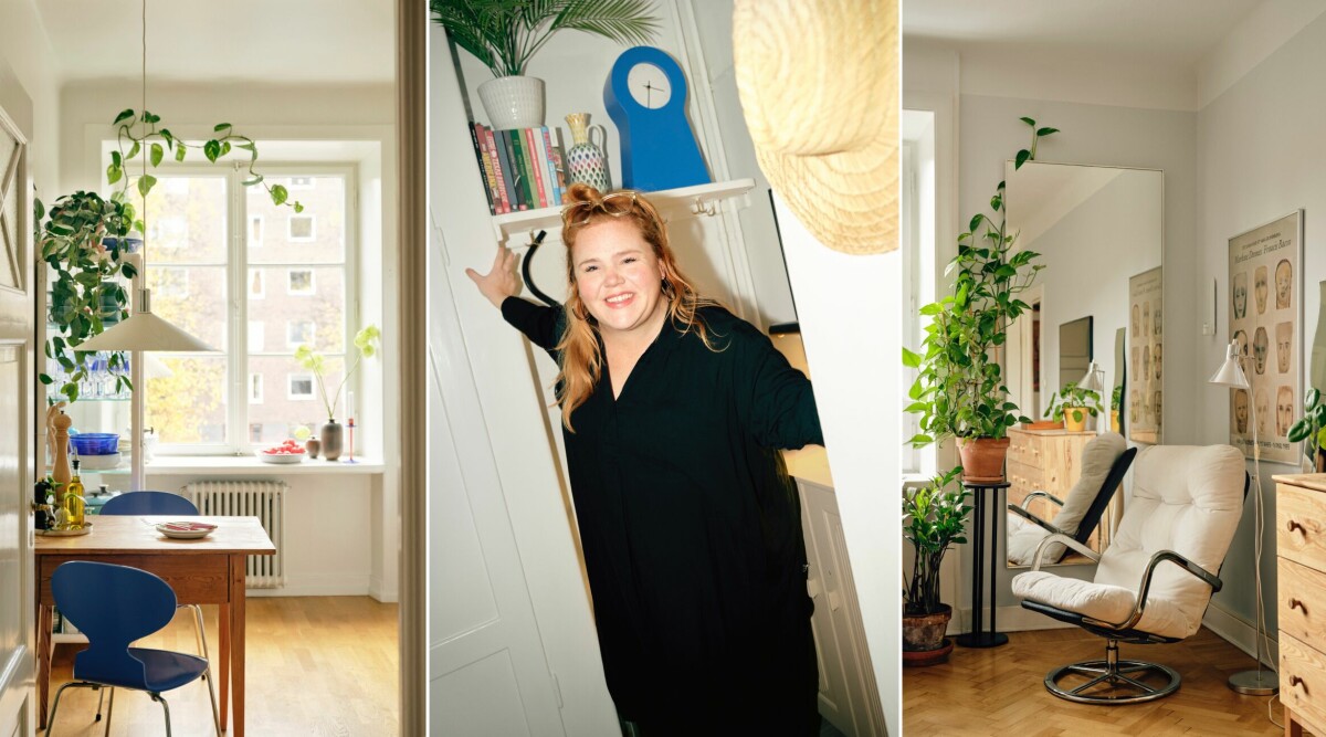 Titta in i Linnéa Wikblads Södermalmstvåa – där ingenting har gjorts om