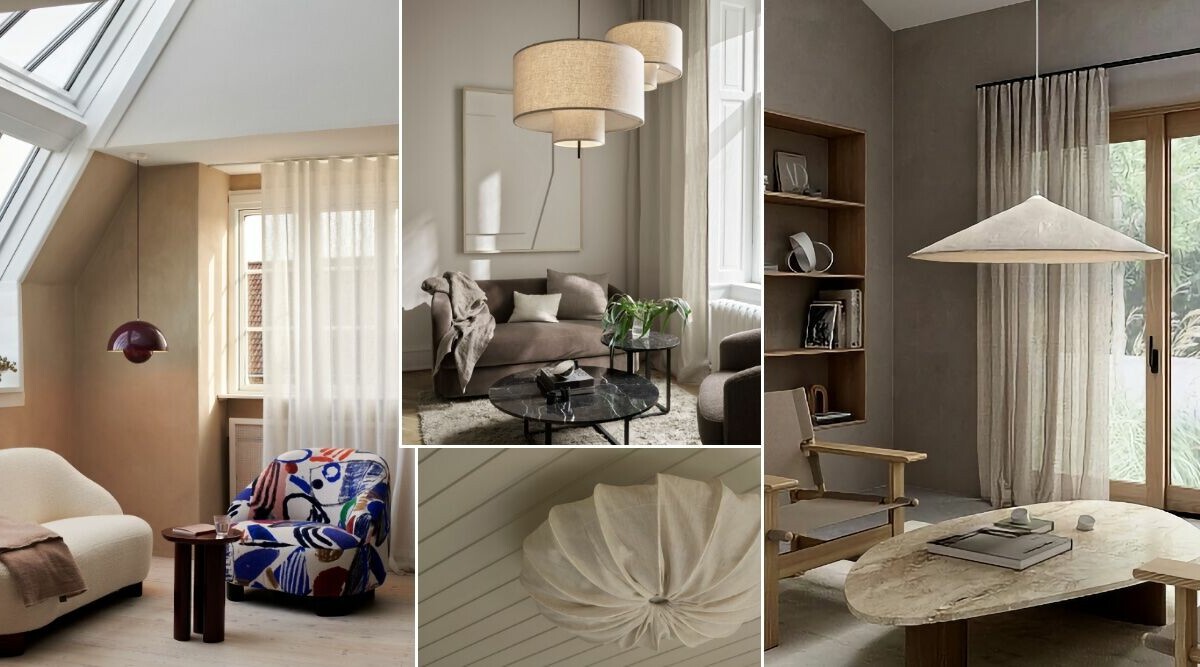 11 populära taklampor till vardagsrummet 2025