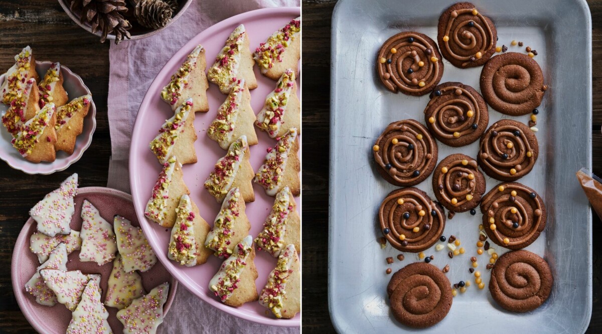 3 goda och söta kakor att baka i jul