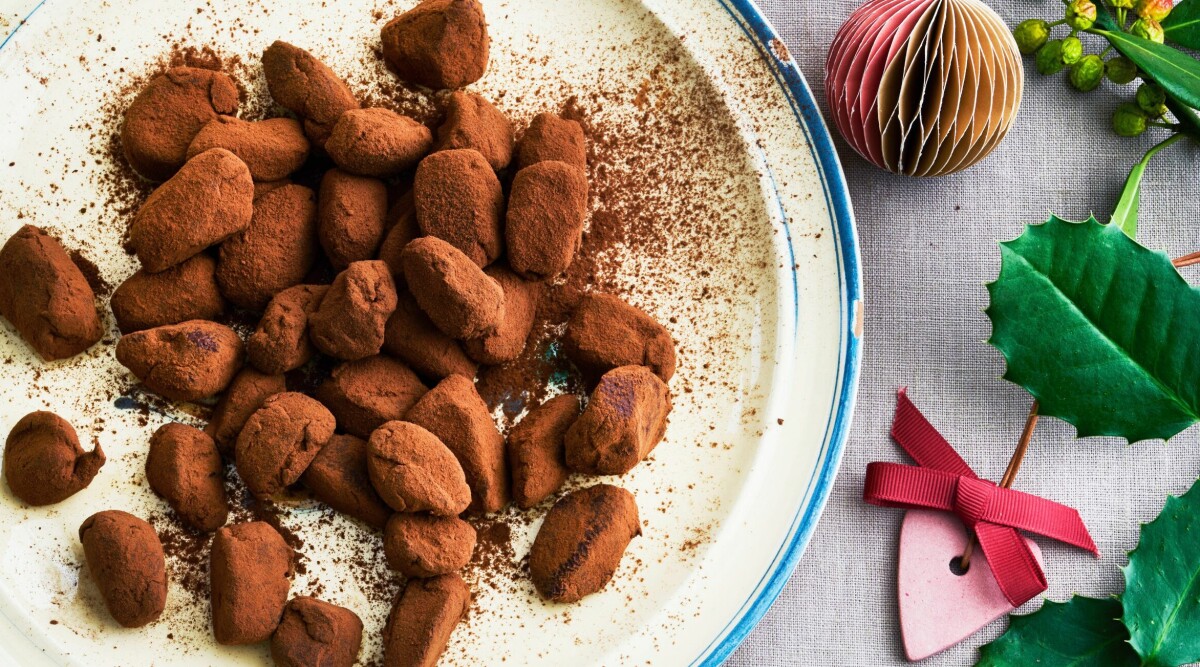 Chokladtryfflar med kaffe