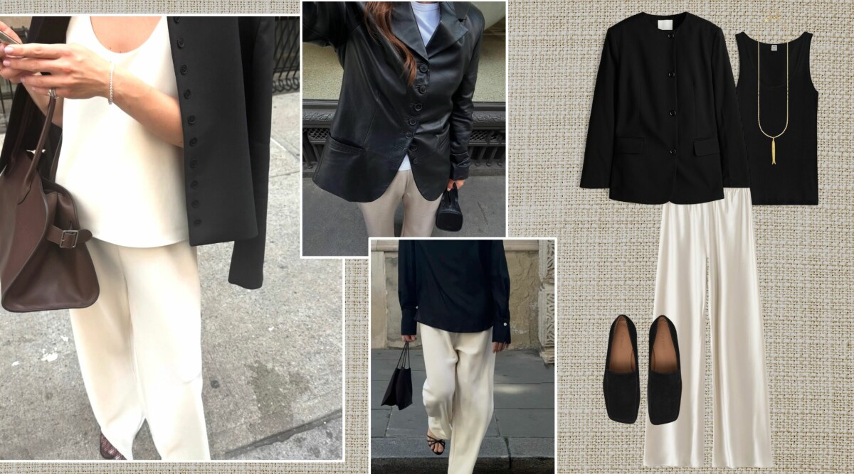 Trend: Så stylar du satinbyxorna – ELLEs shoppingredaktör guidar