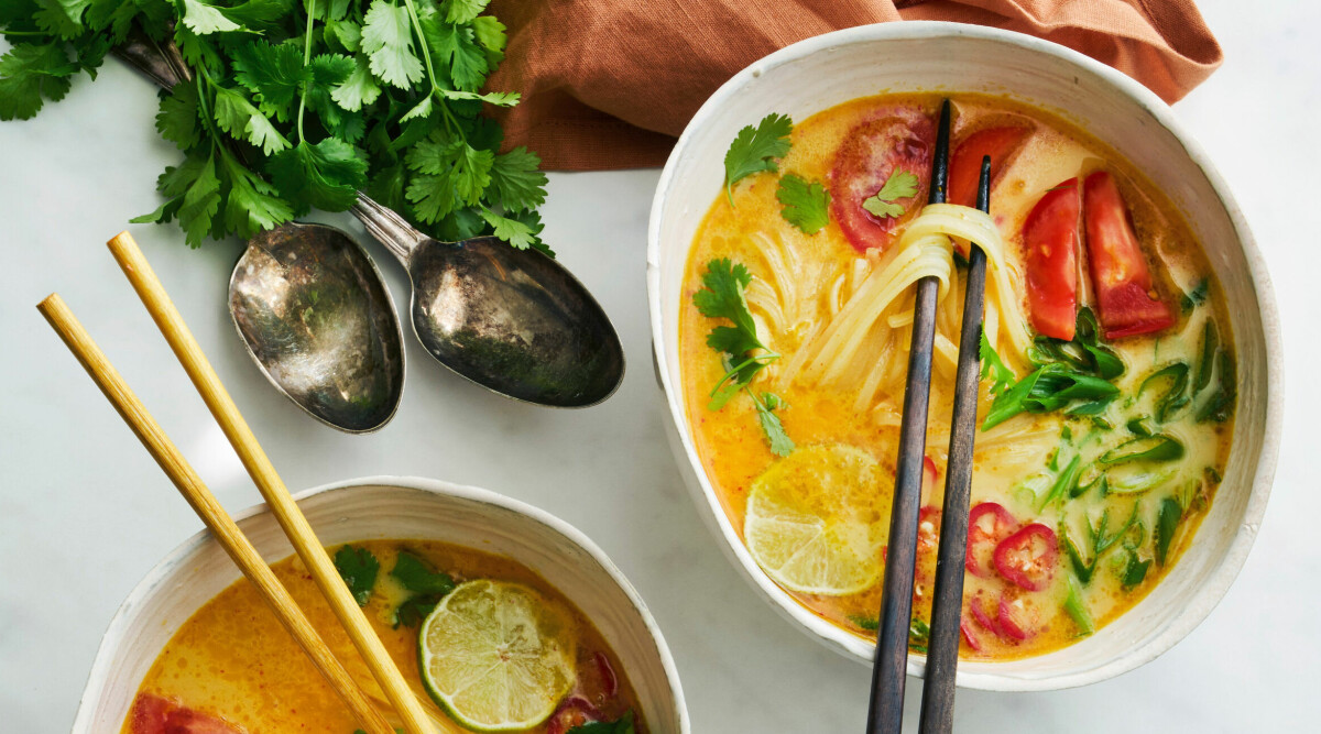 Tom kah gai med kyckling och nudlar