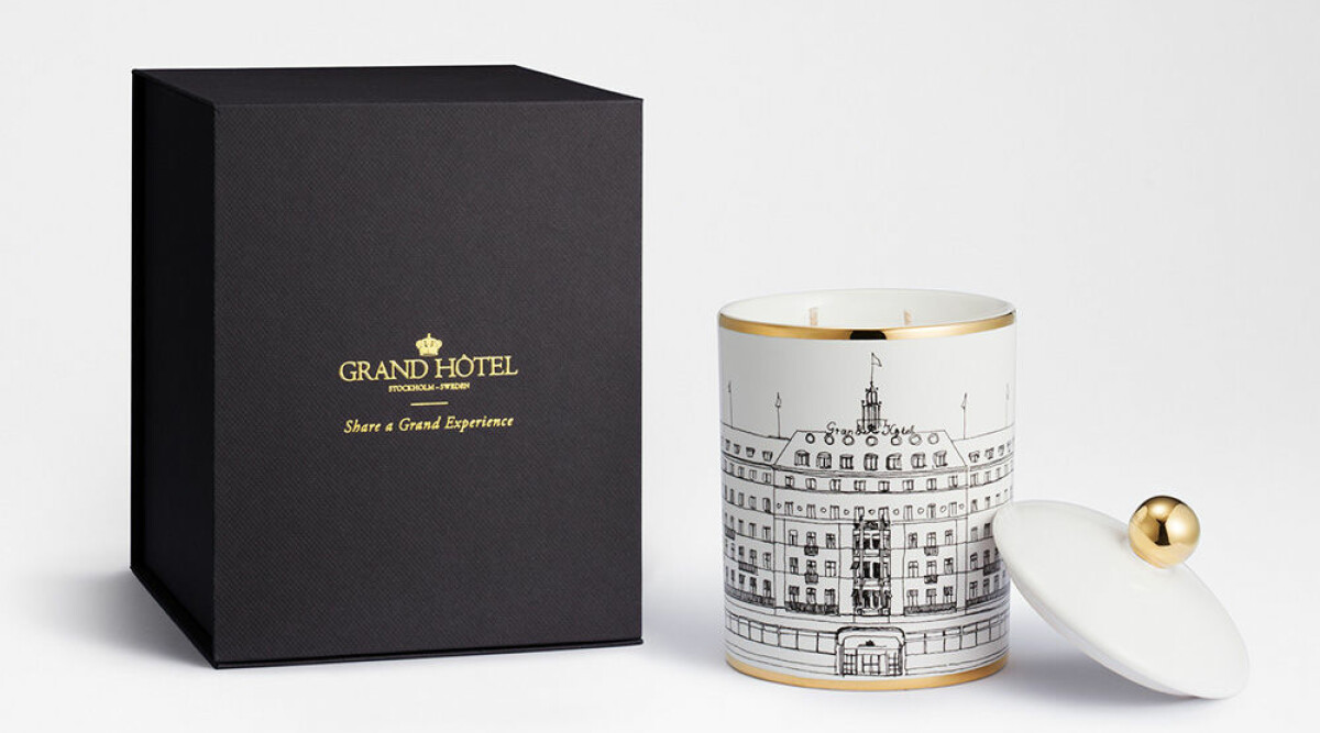 Grand Hôtel lanserar doftljus med champagne