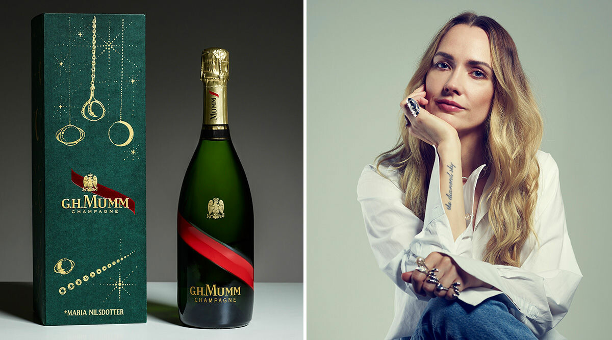 Maria Nilsdotter designar champagne- och smyckeslåda åt Mumm