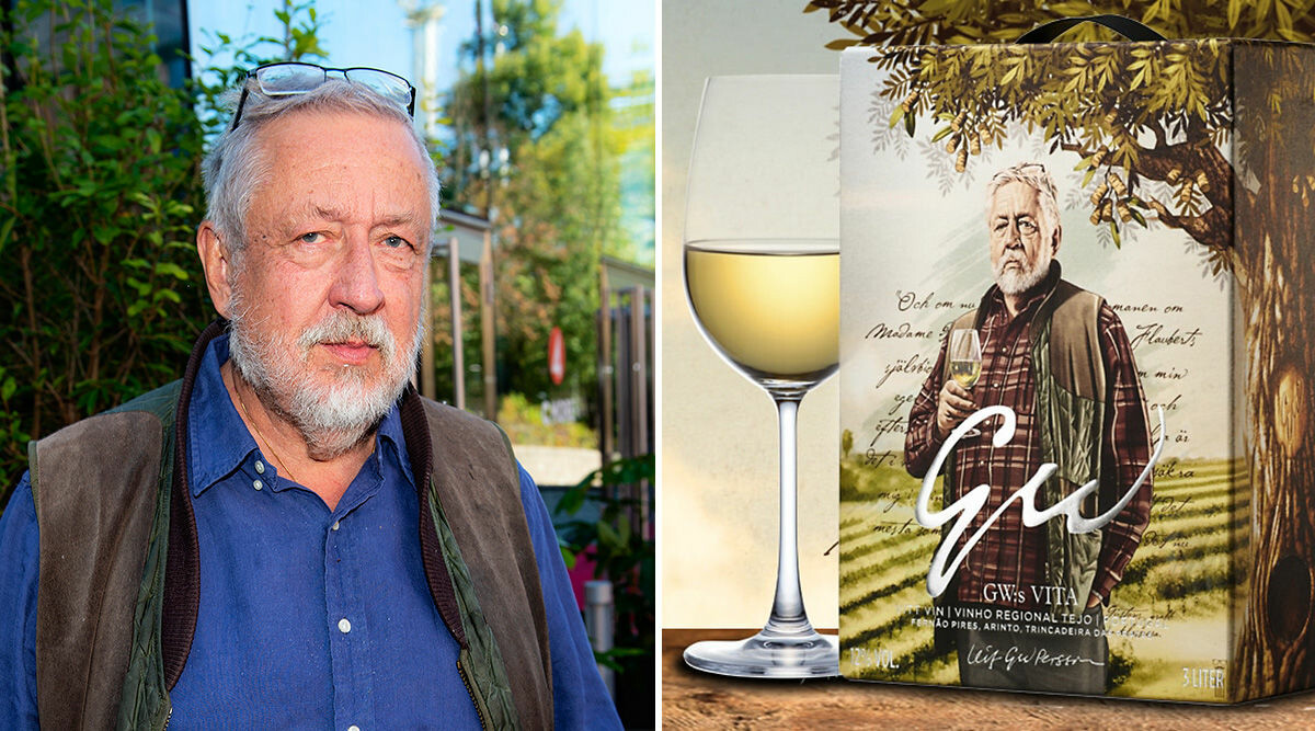 Leif GW Persson lanserar vitt vin på låda