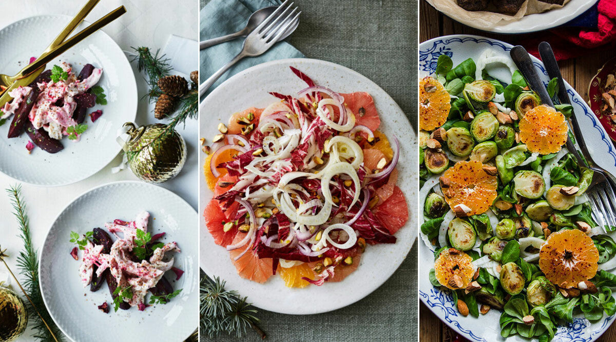 6 goda och lyxiga recept på julsallad