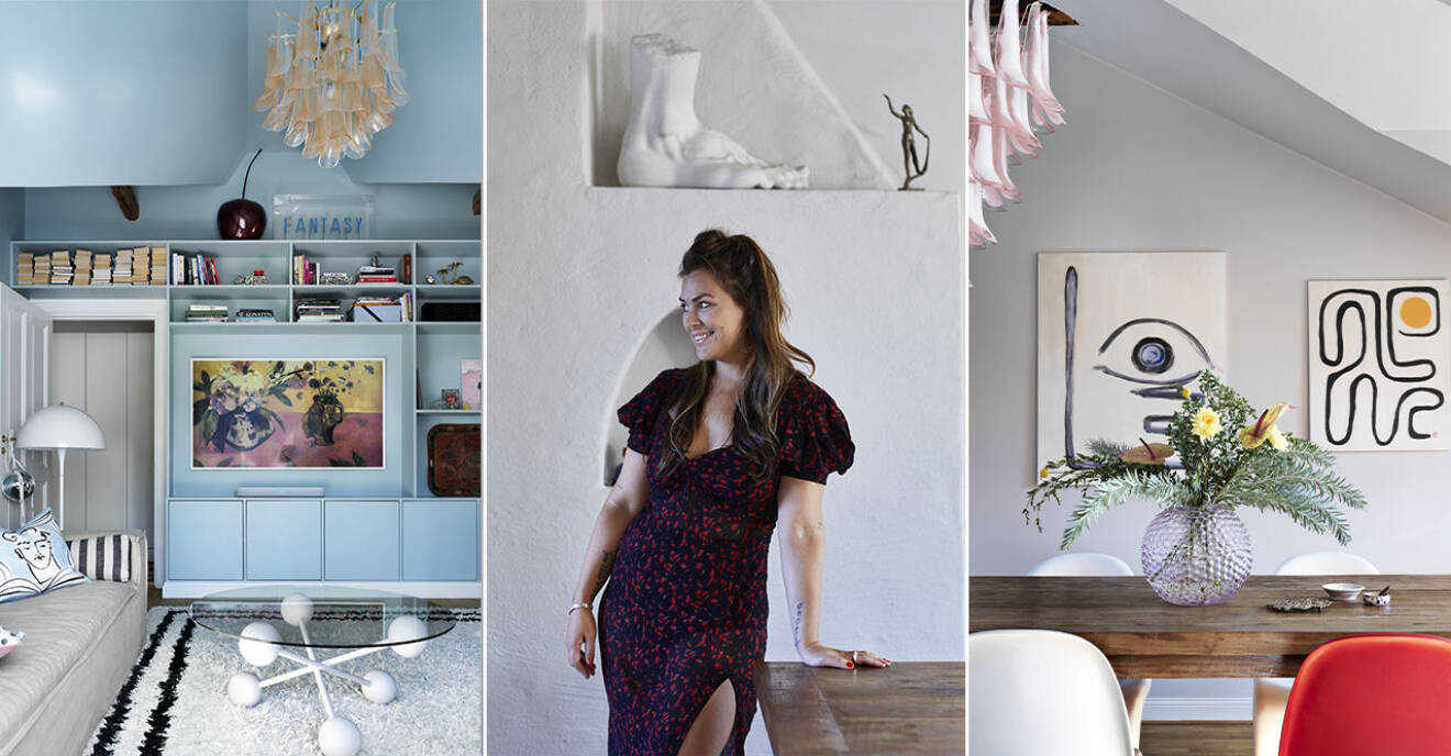 Hemma hos Amelia Widell i hennes lekfulla designhem | ELLE