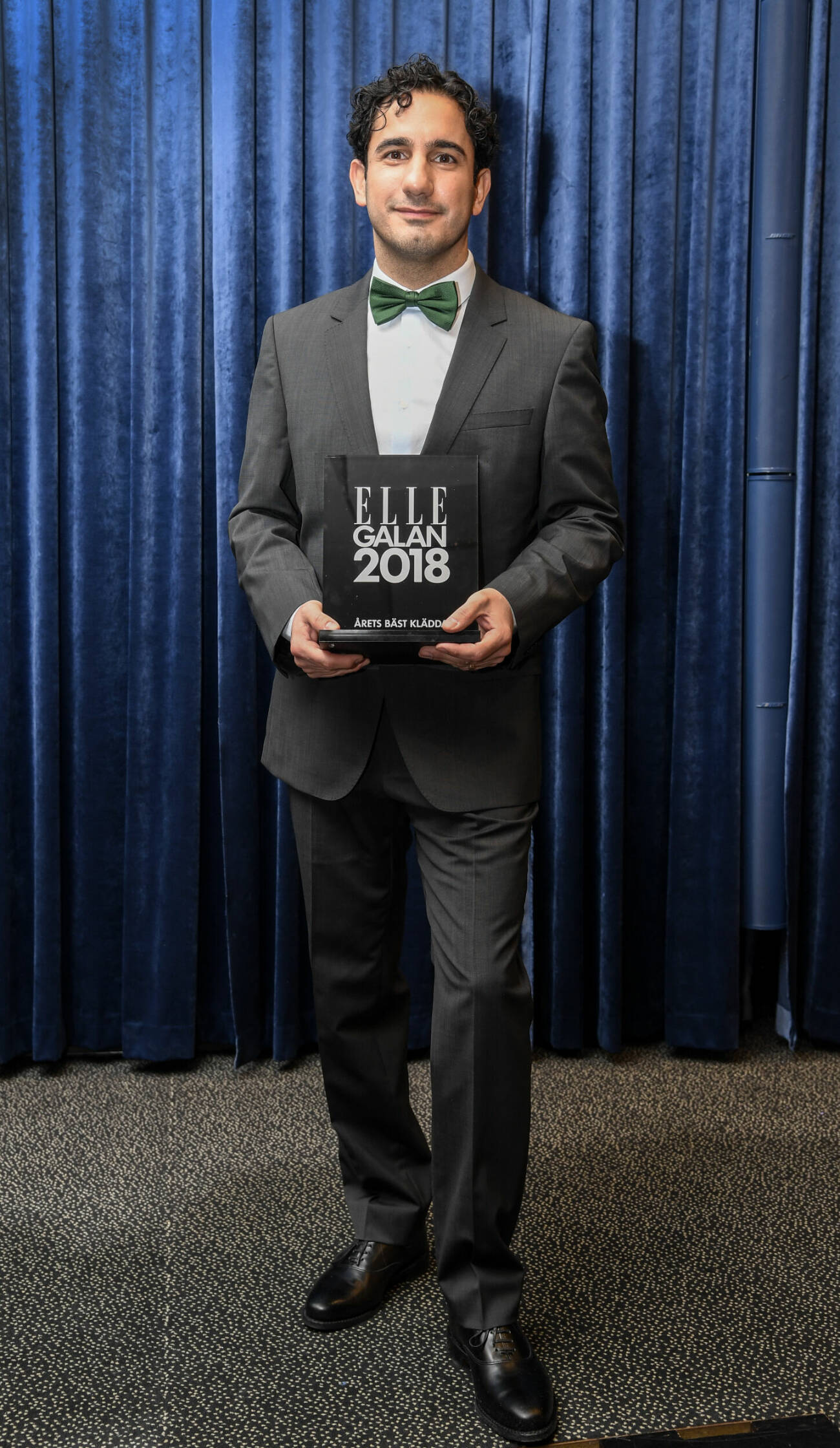 Ardalan Shekarabi är årets bäst klädda man på ELLE-galan 2018.
