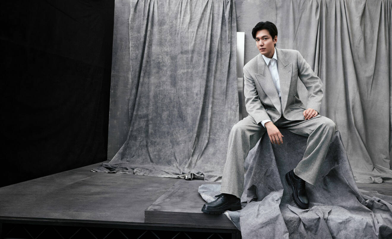 skådespelaren Lee Min-Ho i BOSS kampanj 2023.