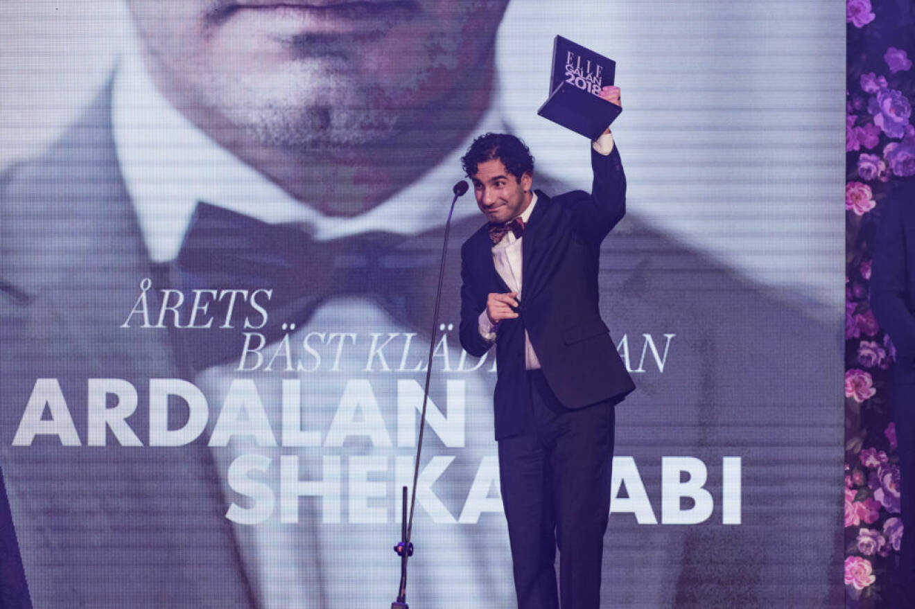 Ardalan Shekarabi utsågs till "Årets bäst klädda man".