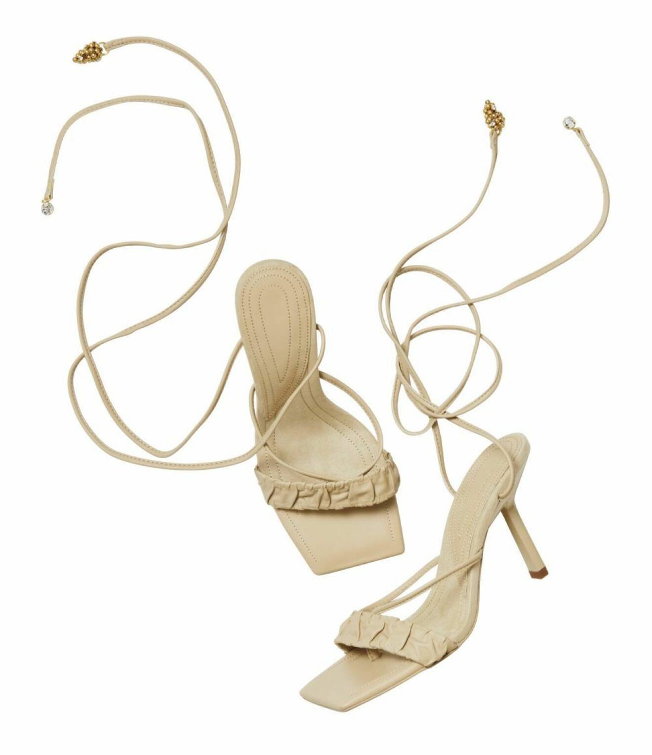 H&M Conscious Exclusive beige sandaler