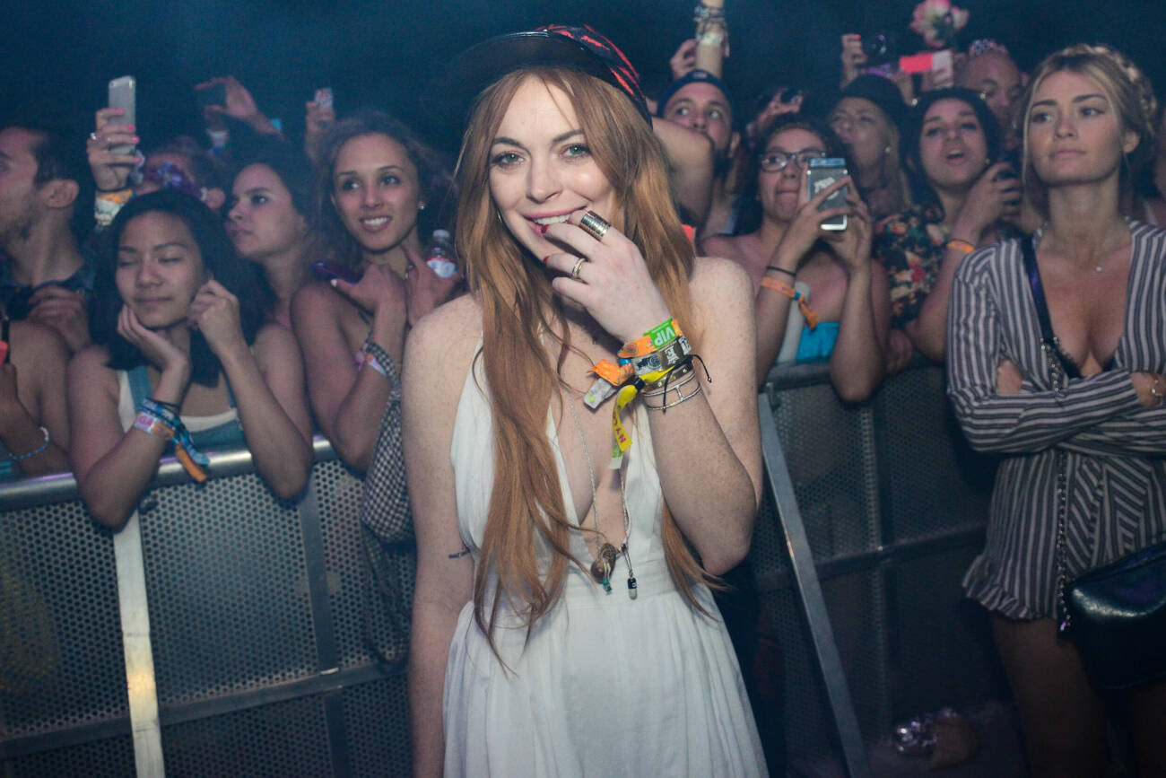Lindsay Lohan på Coachella 2014