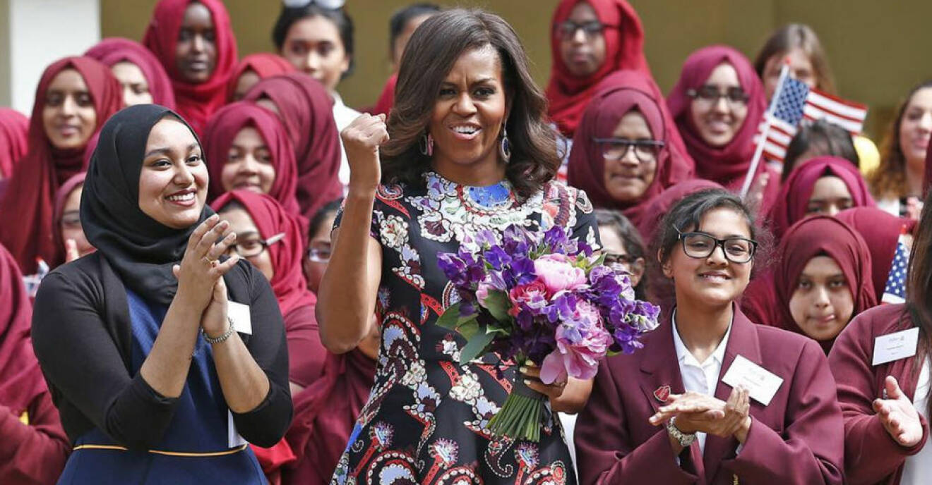 Michelle Obama firar kvinnodagen