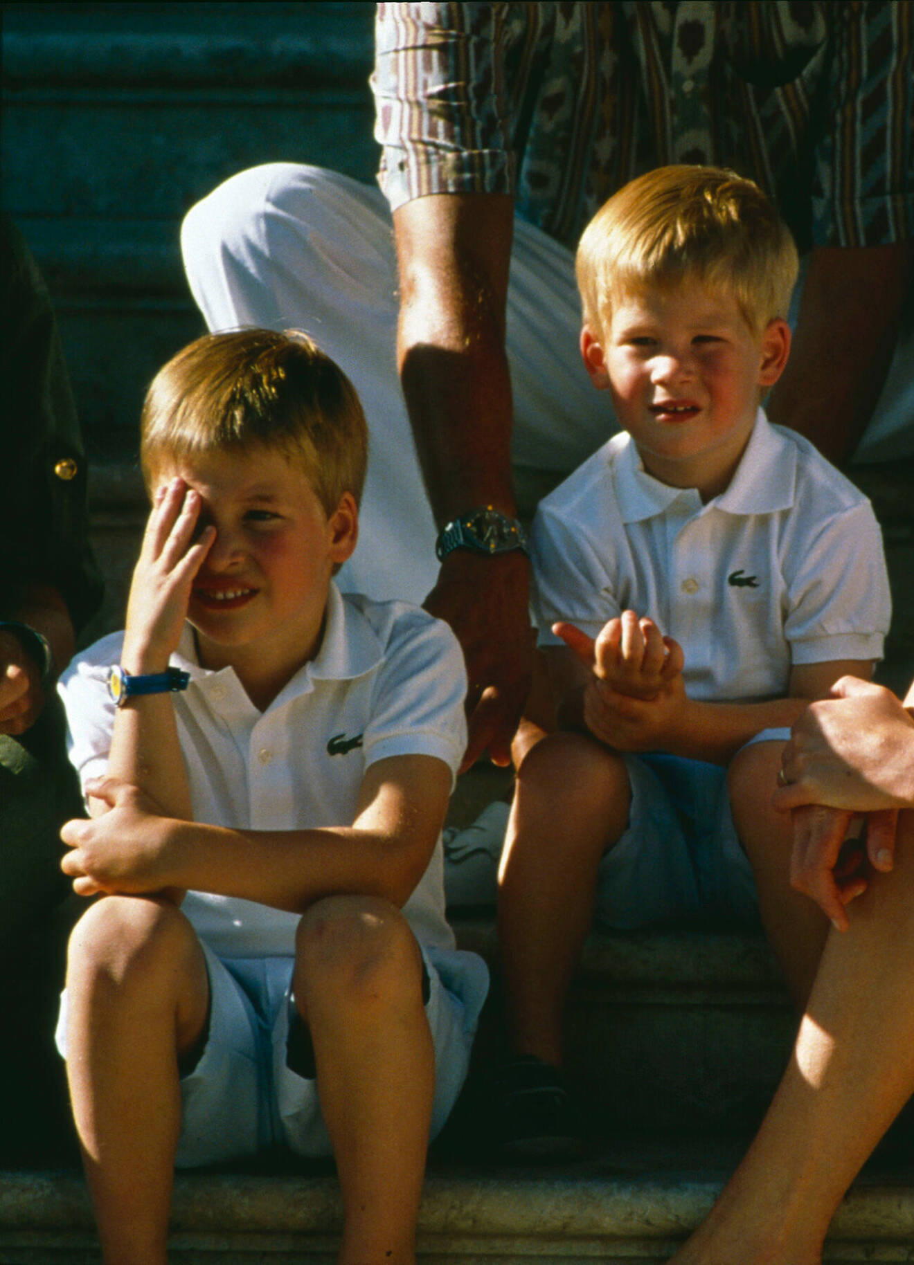 Prins Harry och prins William som unga.