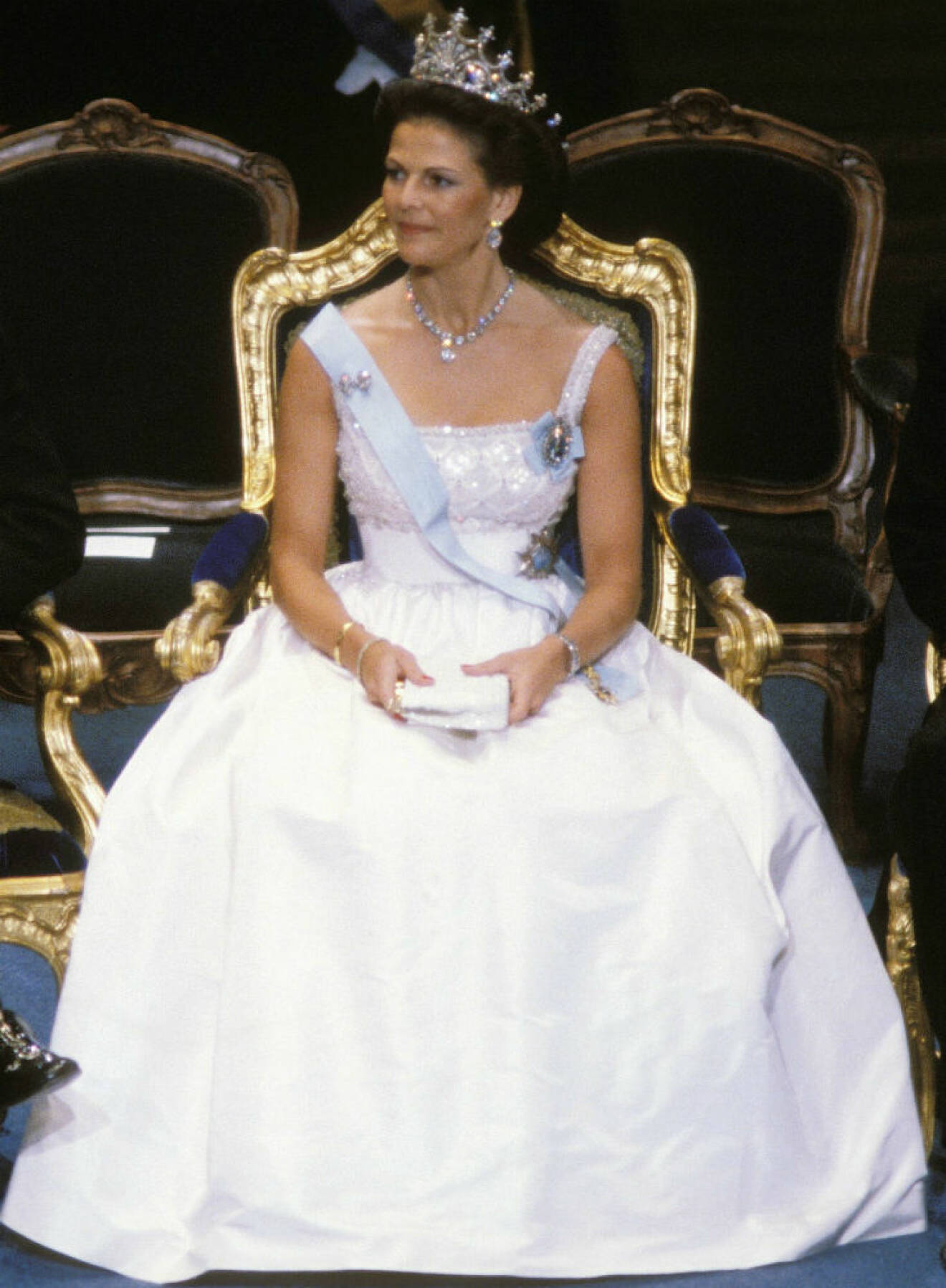1982 bar Siliva första nobelklänning av danska kungahusets hovskräddare Jörgen Bender