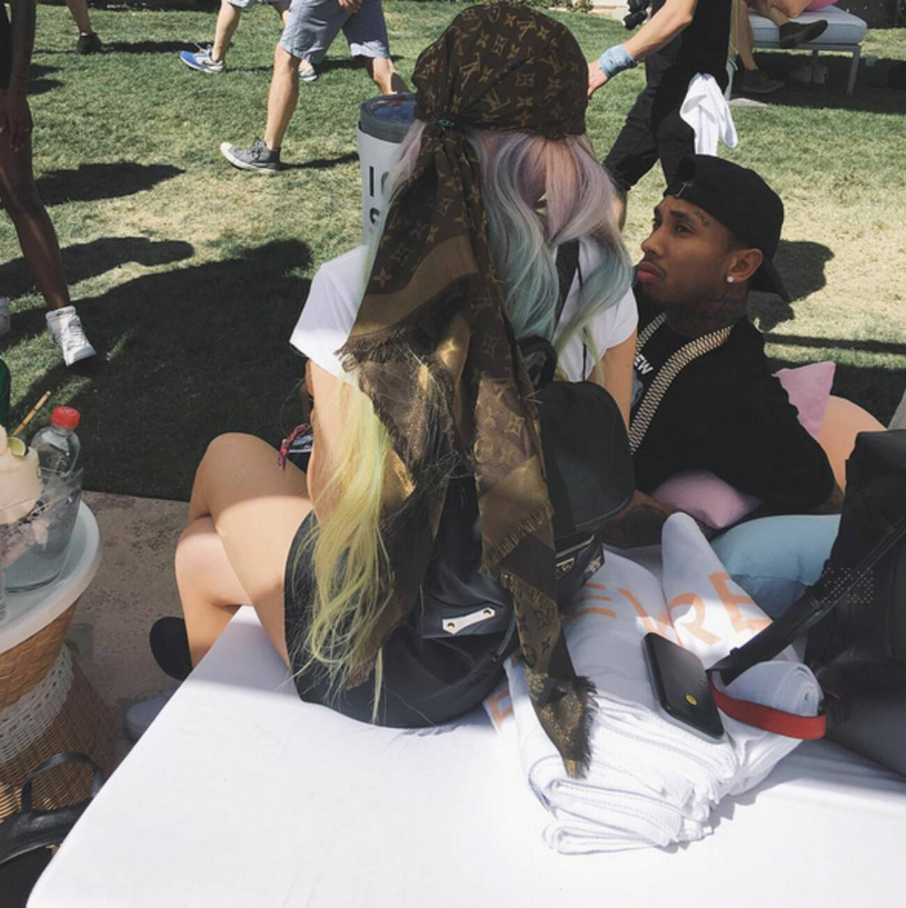 Kylie Jenner och Tyga på Coachella