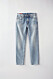 Klassiska jeans med slitna detaljer och ljus tvätt från Acne Studios. 
