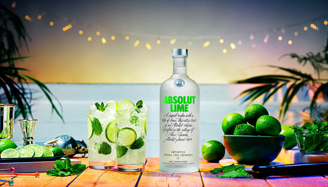Blanda friska drinkar med Absolut Vodkas nya smak Lime.