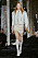 Off white-jacka med beige kort kjol från Acne Studios.