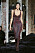 Brun klänning med bruna stövlar från Acne Studios.