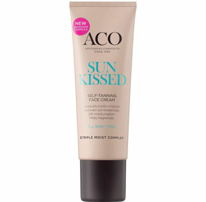ACO Sunkissed Self-Tanning Face Cream är bästa budget-brun utan sol för ansiktet. Klicka på bilden och kom direkt till produkten. ACO Sunkissed Self-Tanning Face Cream brun utan sol ansikte