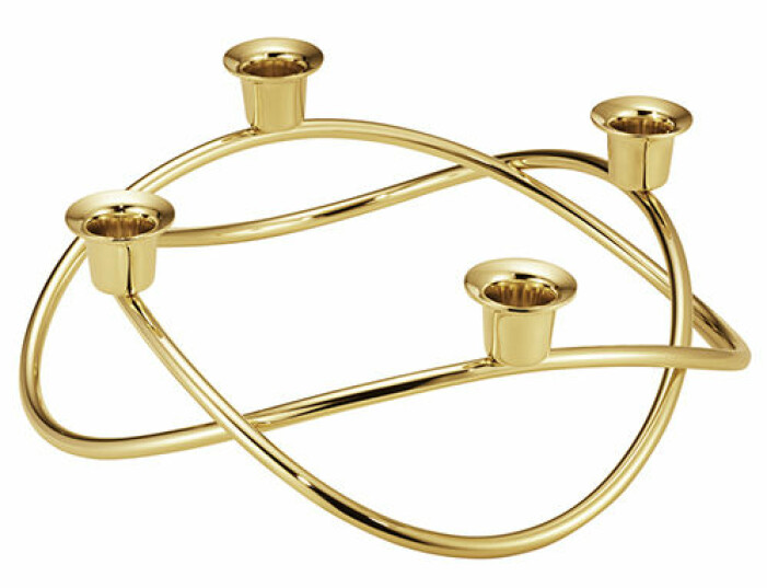 adventsljusstake i mässing georg jensen