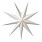 vit pappersstjärna till jul i modellen Aino med små hål från Watt &amp; Veke