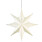 vit julstjärna tillverkad i metall designad med dekorativa mönster från Star Trading