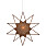 julstjärna från Globen Lighting tillverkad av bambu med rotting på ovansidan