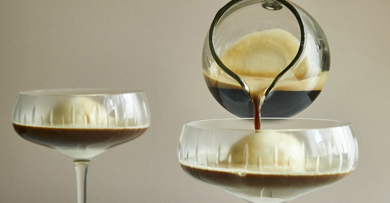 Recept på affogato med espresso och vaniljglass
