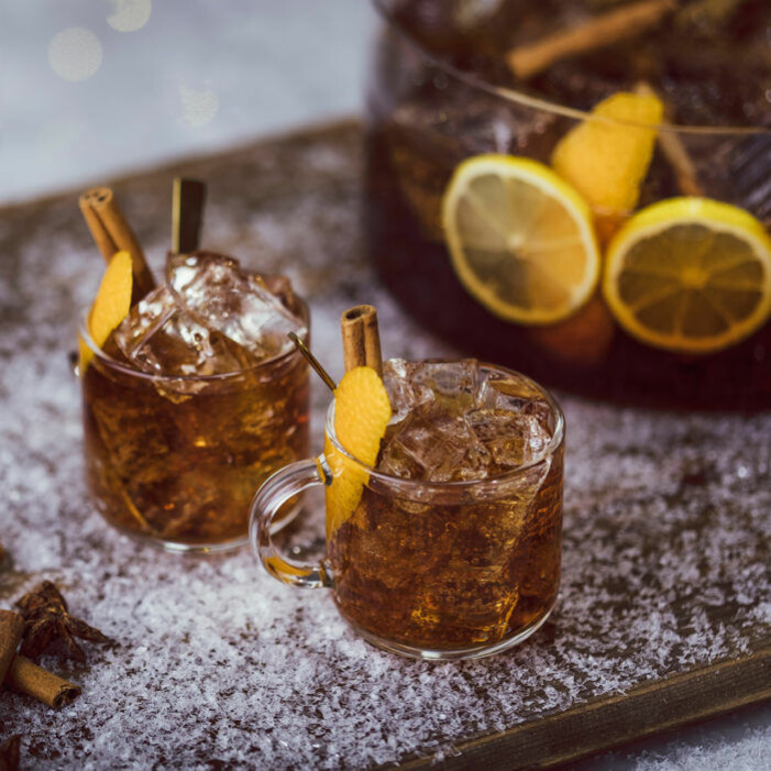 Recept på akvavitsangria med glögg och ginger ale