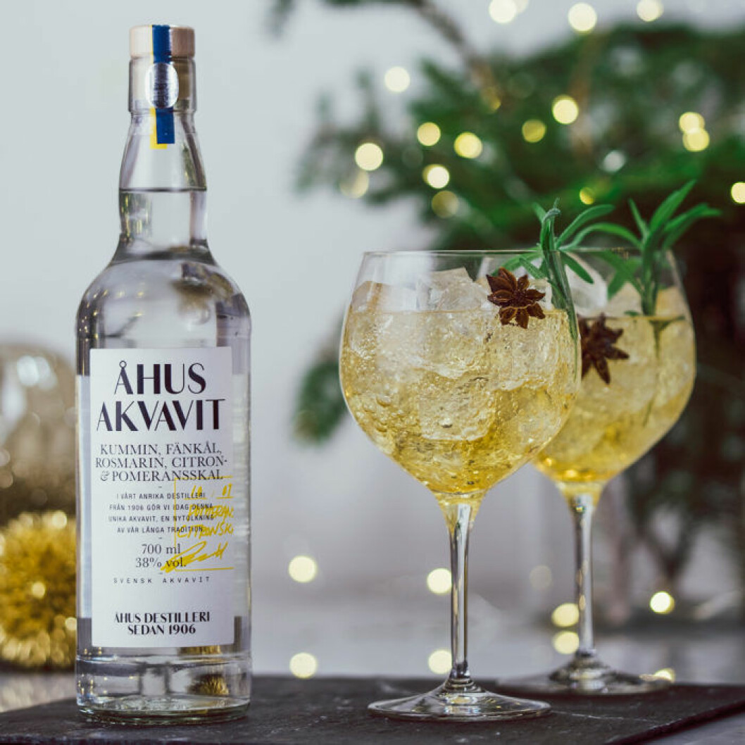 Winter Spritz med Åhus Akvavit. Winter Spritz med Åhus Akvavit.