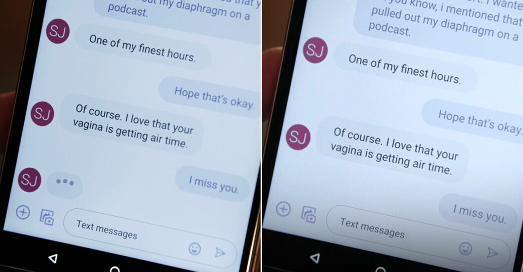 Carries sms till Samantha i And just like that.