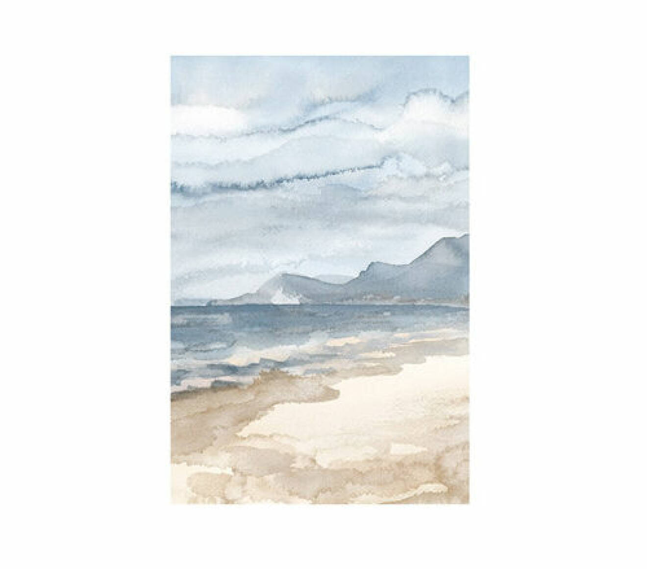 akvarellposter hav