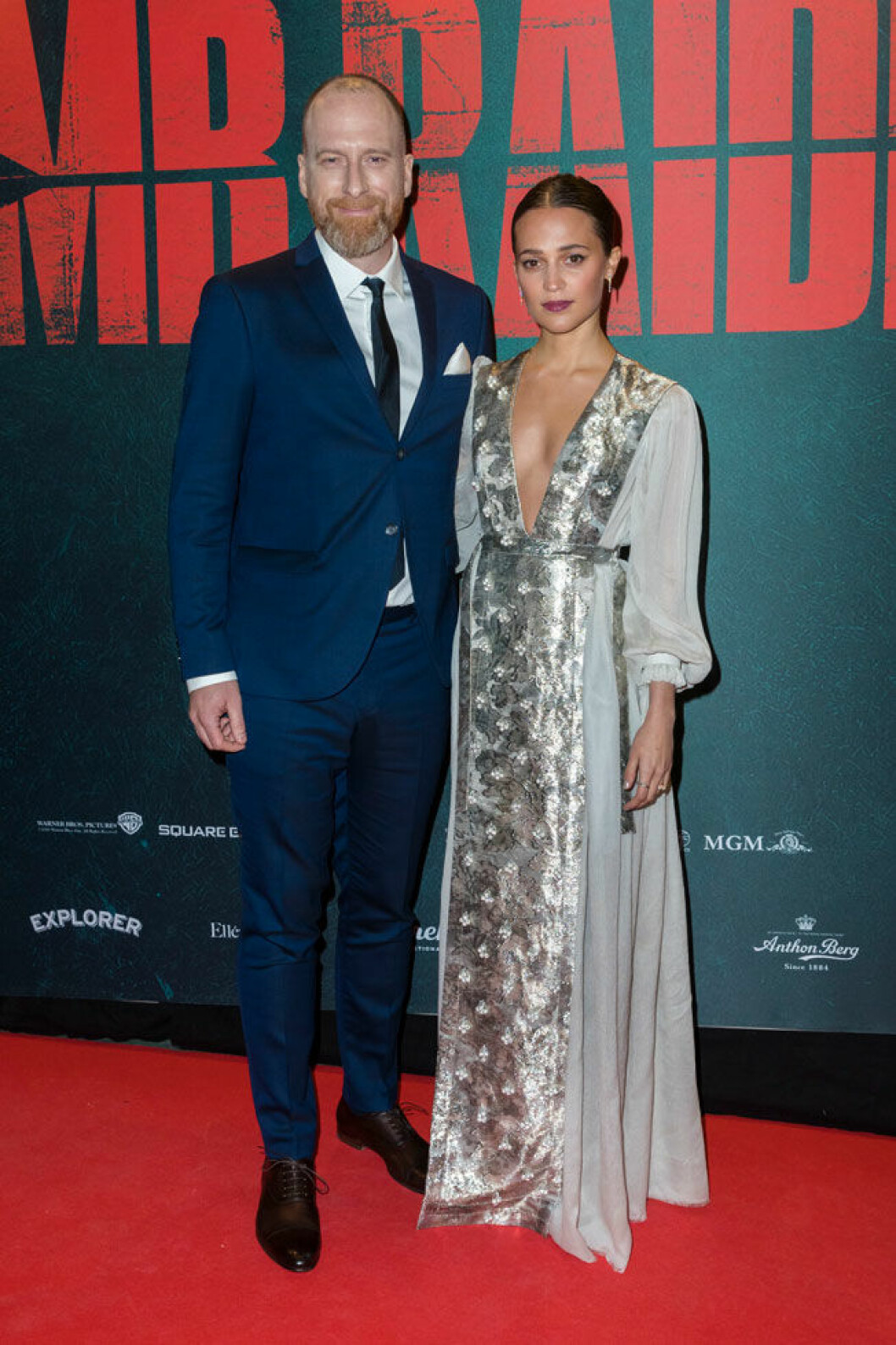 Alicia Vikander tillsammans med regissören Roar Uthaug på galapremiären för <em>Tomb Raider</em> på Rigoletto. Foto: Stella Pictures Alicia Vikander och regissören Roar Uthaug på galapremiären för Tomb Raider på Rigoletto