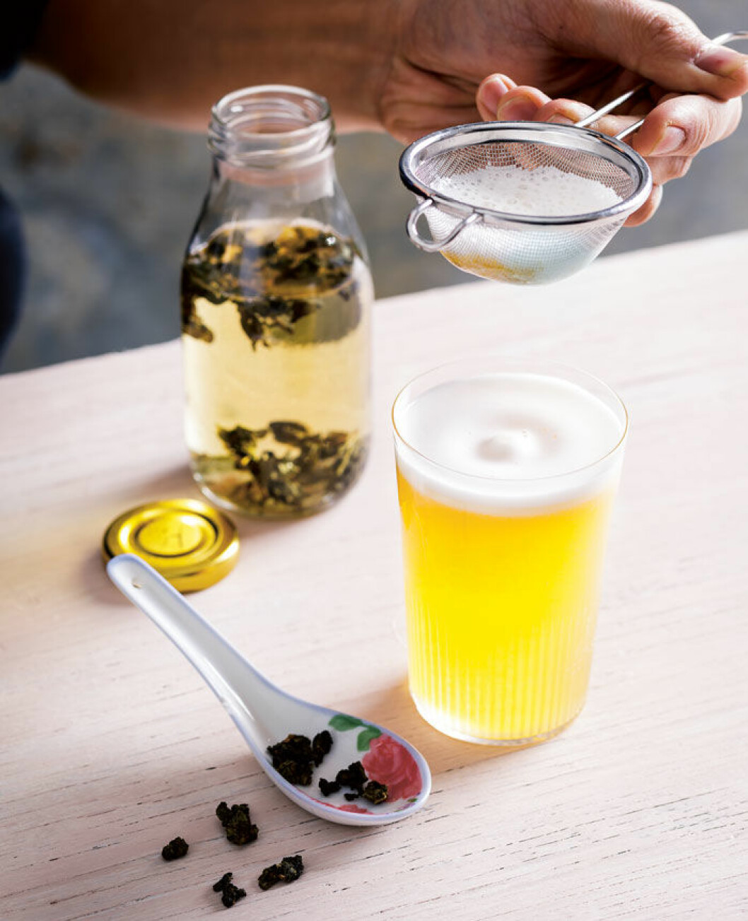Fancy tea shake. Fancy tea shake.