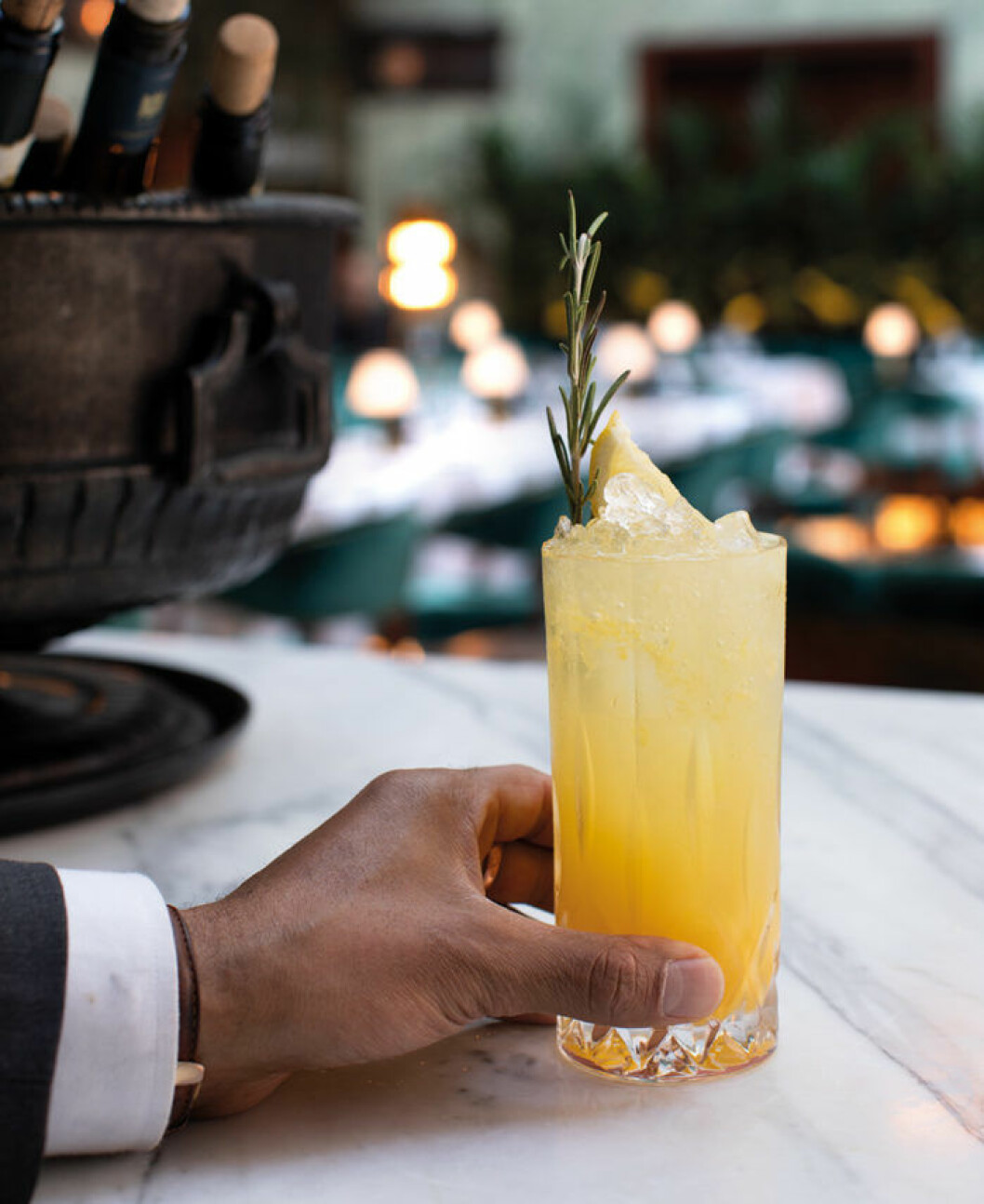 Mediterranean Sour från Bank Hotel. Foto: Jens Bergstrand Den alkoholfria drinken Mediterranean Sour från Bank Hotel.