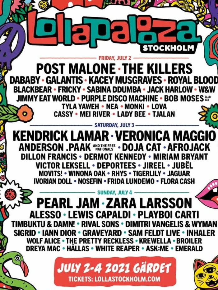 Lollapaloozas bokade artister 2021!