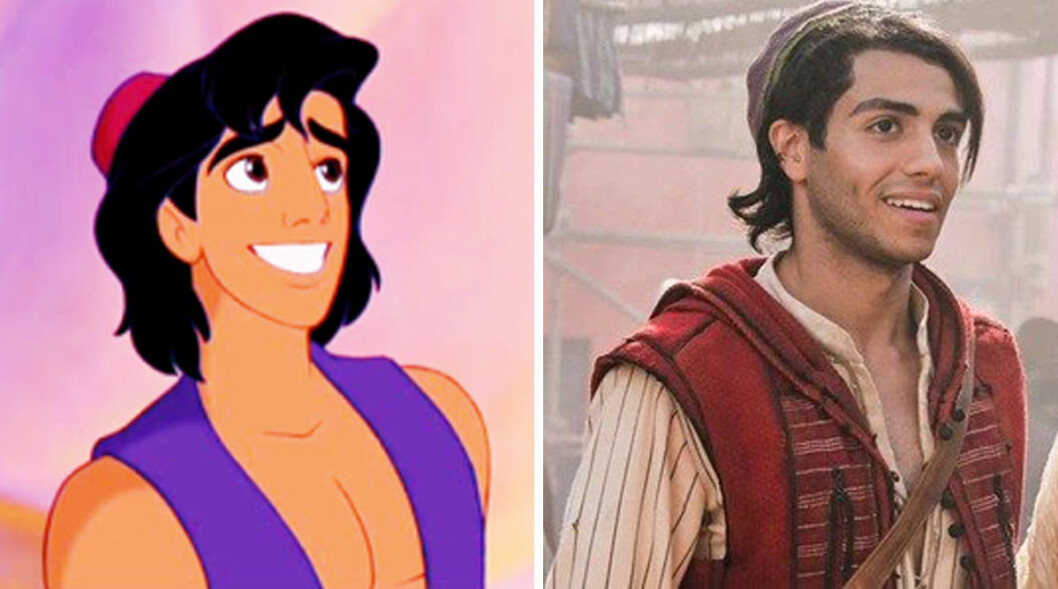 Tecknade Aladdin vs den otecknade. Aladdin