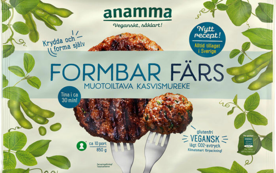 Anammas formbara färs är helt veganskt. Anammas formbara färs är helt veganskt.