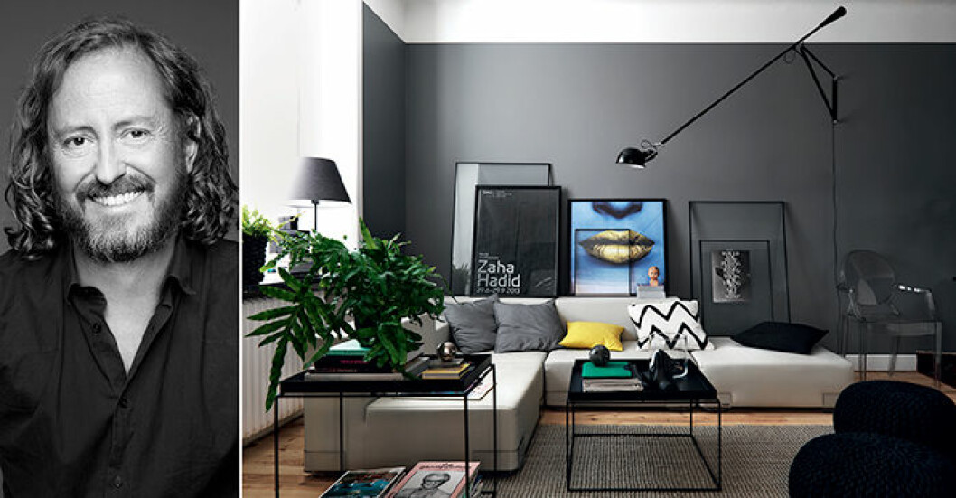 Via: <a href="http://decorarinterior.blogspot.de/2013/11/pintura-pela-metade-vira-tendencia.html" target="_blank" rel="noopener">Decora interior</a> Halvmålad vägg i grått och vitt